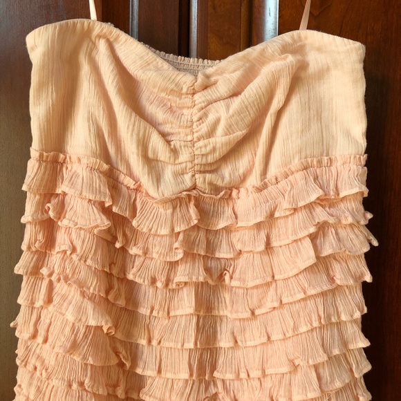 J Crew light pink Strapless Dress. Size Medium. - Picture 2 of 6